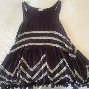 Free people- Voile and lace trapeze slip